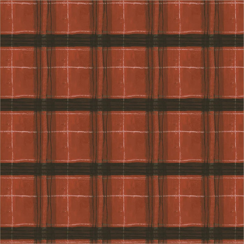 The Flannel One - Barn Red - Flannel - by Marcia Derse with Windham Fabrics