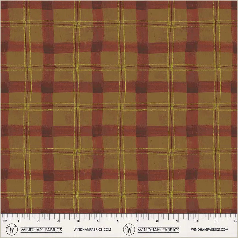 The Plaid One - Proper Plaid in Cinnamon - by Marcia Derse with Windham Fabrics