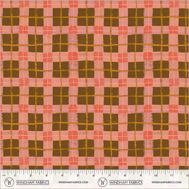 The Plaid One - Dream Linoleum Plaid - by Marcia Derse with Windham Fabrics