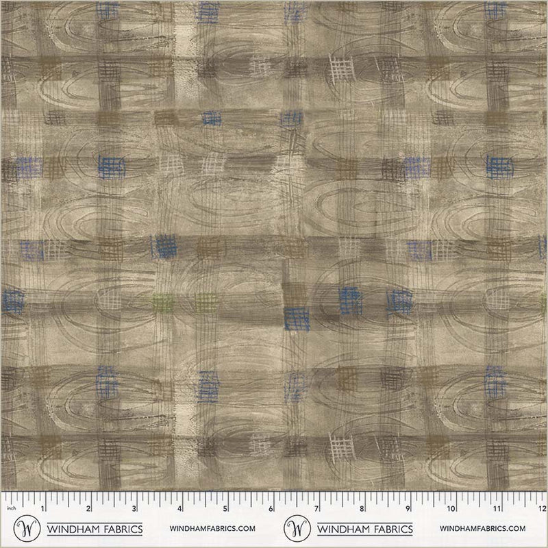 The Plaid One - Oyster Flats Plaid - by Marcia Derse with Windham Fabrics