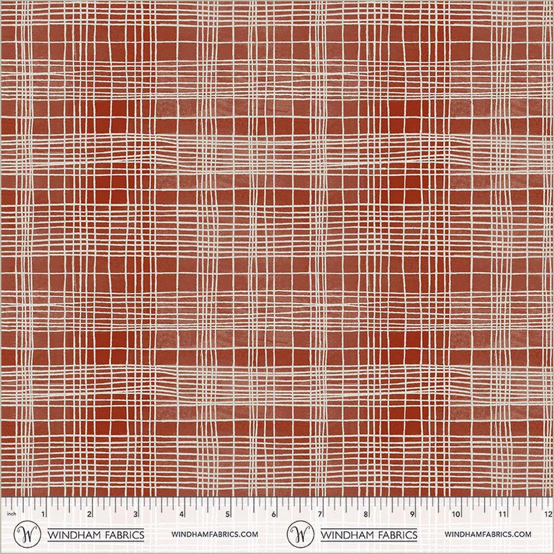 The Plaid One - String Theory Plaid in Lacquer - by Marcia Derse with Windham Fabrics