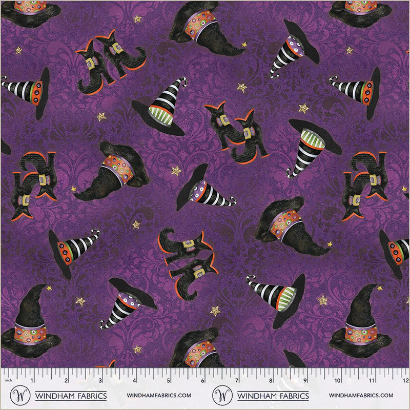 Midnight Hollow - Haunt Couture in Wildberry - by Jennifer Lambein with Windham Fabrics