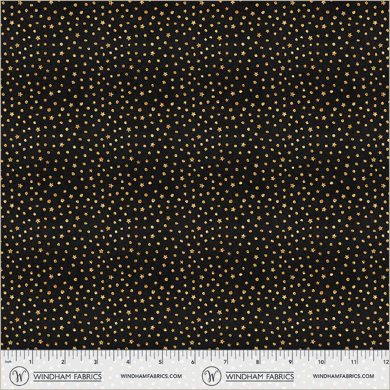 Midnight Hollow - Shine Bright in Midnight - by Jennifer Lambein with Windham Fabrics