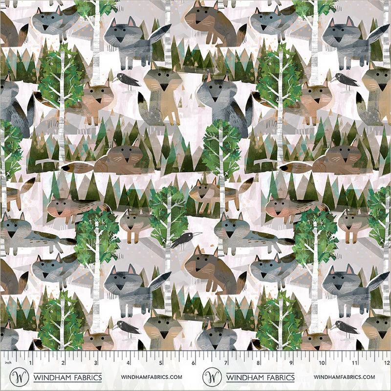 Animal Kingdom - Wild Wolves - by Gareth Lucas with Windham Fabrics