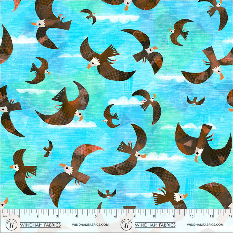 Animal Kingdom - Bald Eagle - by Gareth Lucas with Windham Fabrics