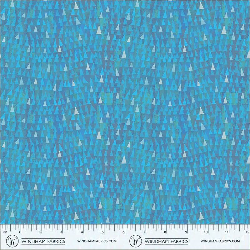 Mirage - Fragments in Cyan - by Gareth Lucas with Windham Fabrics