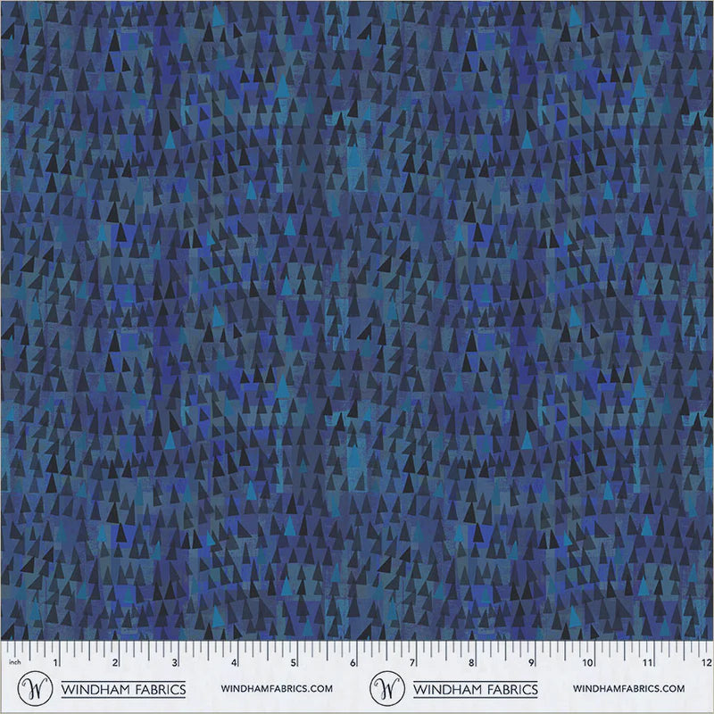 Mirage - Fragments in Midnight Blue - by Gareth Lucas with Windham Fabrics