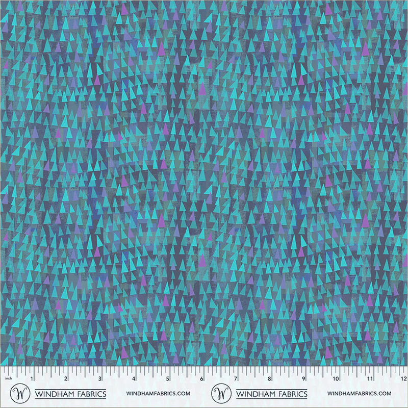Mirage - Fragments in Peacock - by Gareth Lucas with Windham Fabrics