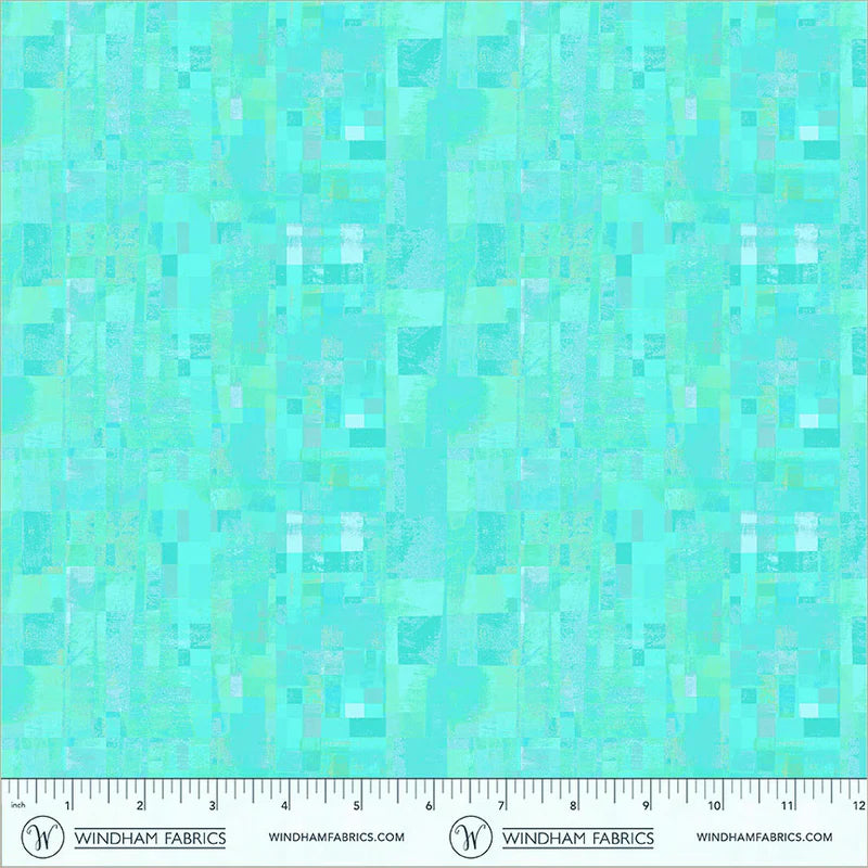 Mirage - Reflection in Turquoise - by Gareth Lucas with Windham Fabrics