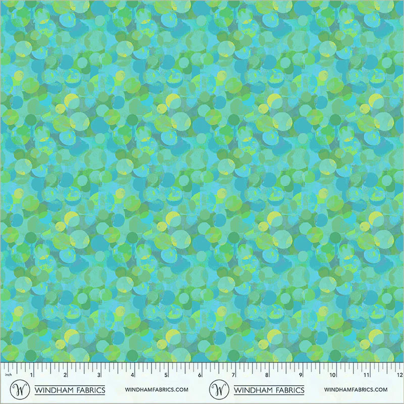 Mirage - Glare in Aquamarine - by Gareth Lucas with Windham Fabrics