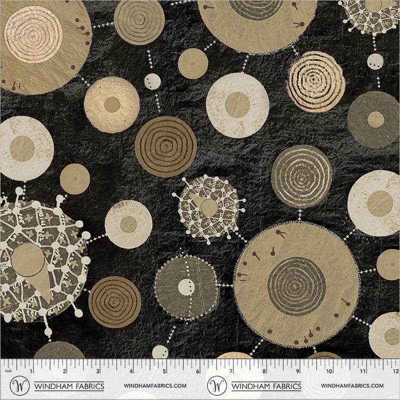 Origins - Core in Coal 108" Wide Back - by Shane Drinkwater with Windham Fabrics