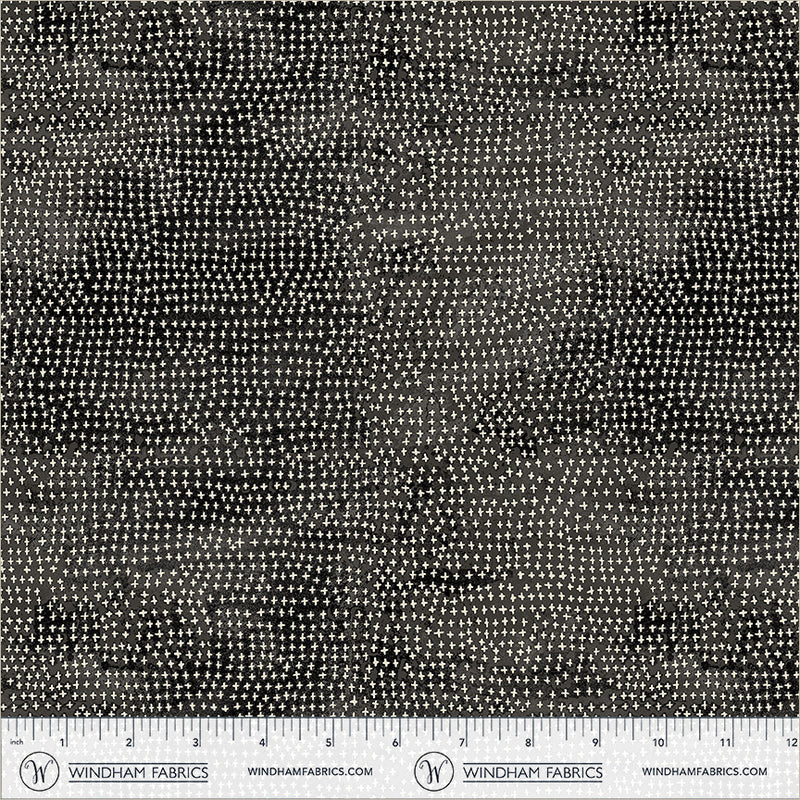 Origins - Stitch in Coal - by Shane Drinkwater with Windham Fabrics