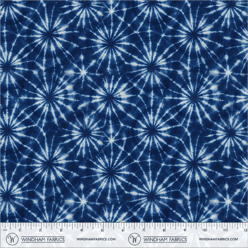 Shibori - Pulse in Indigo - by Whistler Studios with Windham Fabrics