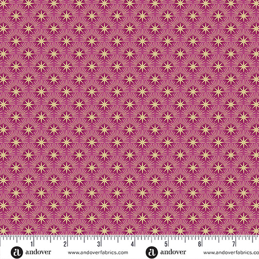 Luna by Makower UK - Pink Glow with Andover Fabrics