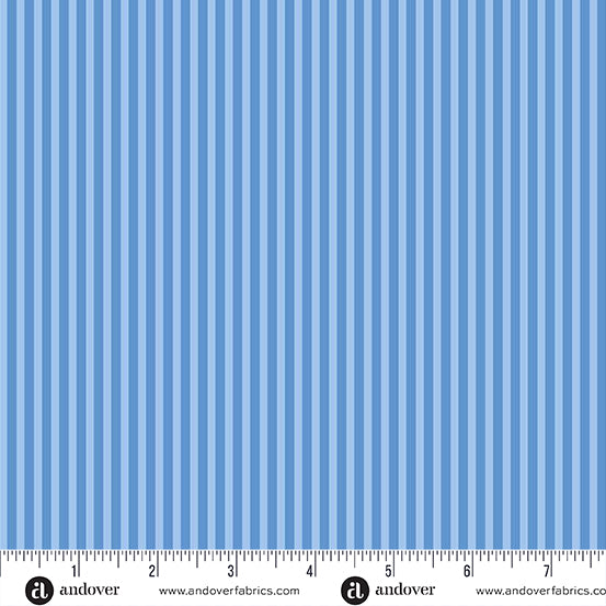 Simply Stripe - Sky - by Andover Fabrics