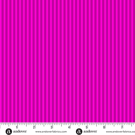 Simply Stripe - Magenta - by Andover Fabrics