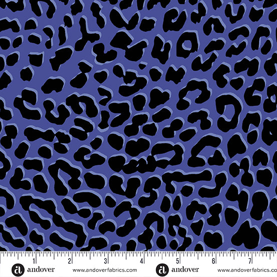 Iconic Fabric in Royal Beastmode by Libs Elliott with Andover Fabrics