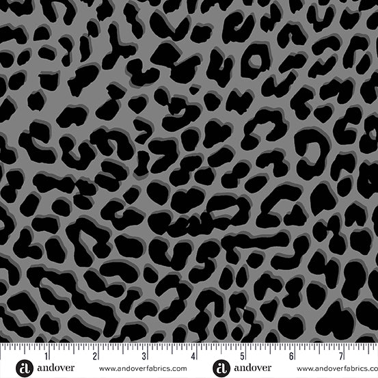 Iconic Fabric in Ash Beastmode by Libs Elliott with Andover Fabrics