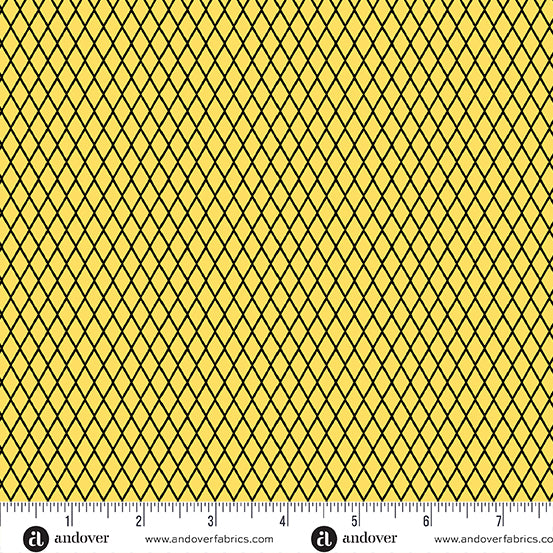 Iconic Fabric in Vivid Fishnet by Libs Elliott with Andover Fabrics