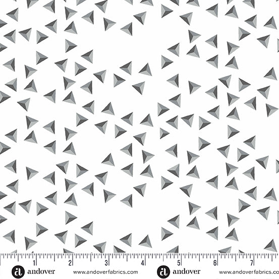 Iconic Fabric in Dove Studs by Libs Elliott with Andover Fabrics