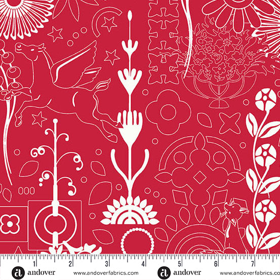 Sun Print 2025 - Cardigan Cameo - Cosmos by Alison Glass with Andover Fabrics
