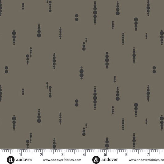 Still - Greige Crop Circles - by Libs Elliott with Andover Fabrics