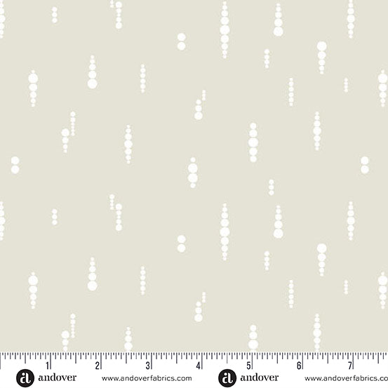 Still - Bone Crop Circles (Half Yard Cut) by Libs Elliott with Andover Fabrics
