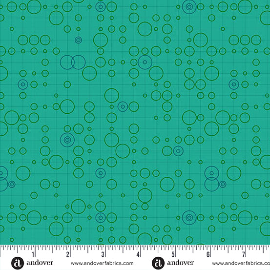 40 - Carpet - Molecules - by Giucy Giuce with Andover Fabrics