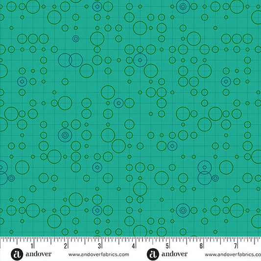 40 - Carpet - Molecules - by Giucy Giuce with Andover Fabrics