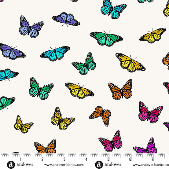 Color Wheel - Day Butterfly Rainbow - by Alison Glass with Andover Fabrics