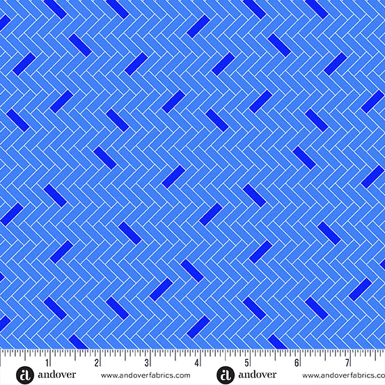 Amsterdam - Steen Cobalt - by Libs Elliott with Andover Fabrics