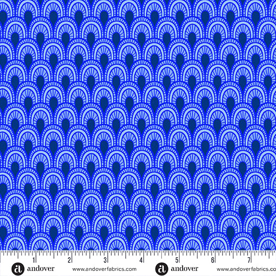 Amsterdam - Zander Cobalt - by Libs Elliott with Andover Fabrics
