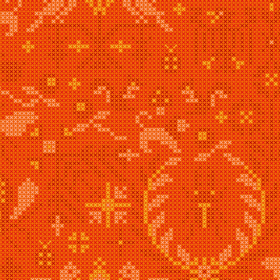 Sun Print 2020 - Menagerie in Tiger - by Alison Glass with Andover Fabrics