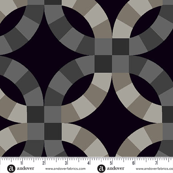 Still - Black DWR Wide Back 108" (Half Yard Cut) by Libs Elliott with Andover Fabrics