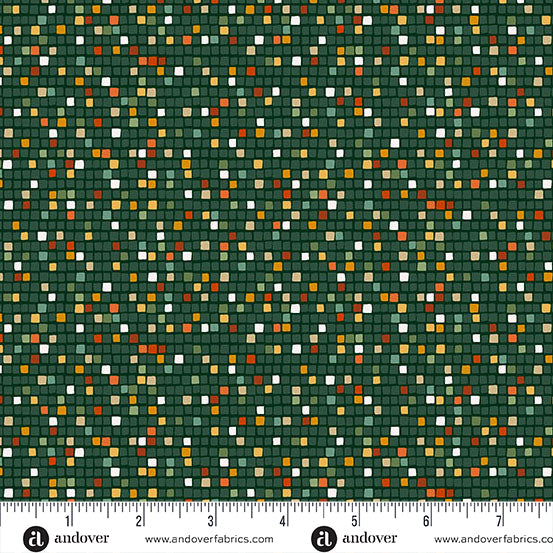 Golden by Makower UK – Mosaic (Green) – by Makower UK with Makower UK