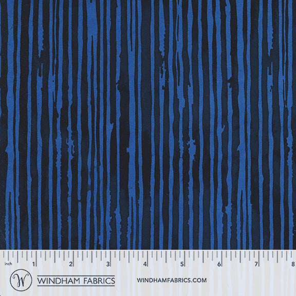 Overflow: Part 1 - Matchstick in Kazoo Blue - by Marcia Derse with Windham Fabrics
