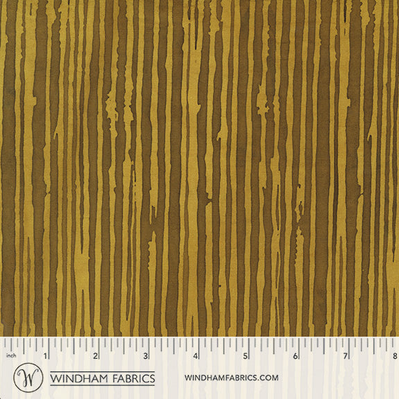 Overflow: Part 1 - Matchstick in Deli Mustard - by Marcia Derse with Windham Fabrics