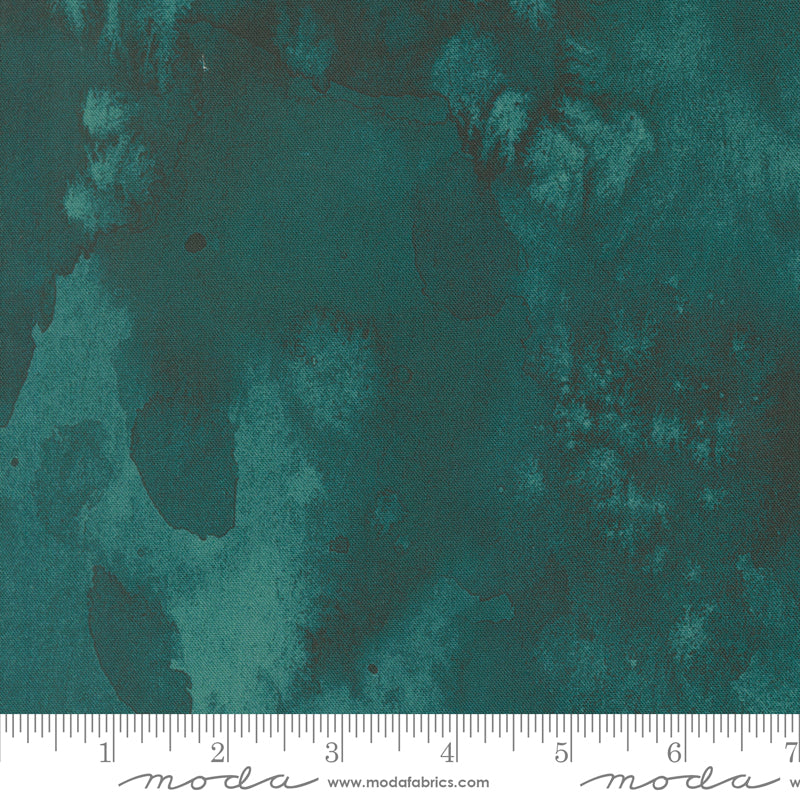 Fleur The Love - Flow in Dark Teal - by Create Joy Project with Moda Fabrics