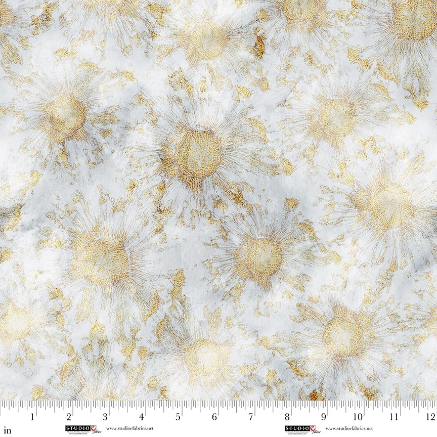 Behind Blue Eyes fabric – Burst print – by Funny Girl for Studio E Fabrics