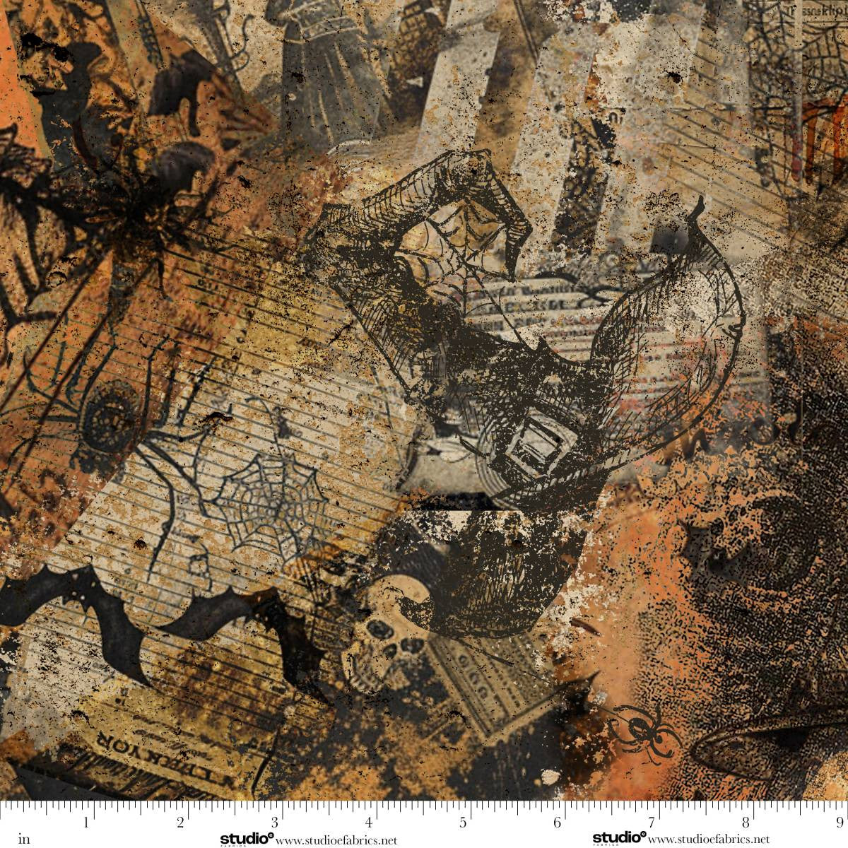 Scary Spice - Paper Collage - by Funny Girl with Studio E Fabrics