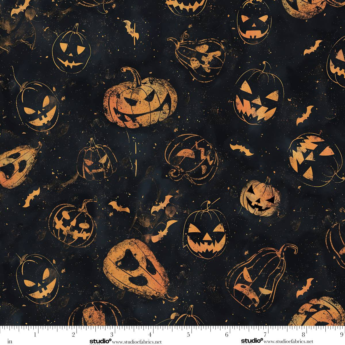 Scary Spice - Jack O' Lanterns - by Funny Girl with Studio E Fabrics