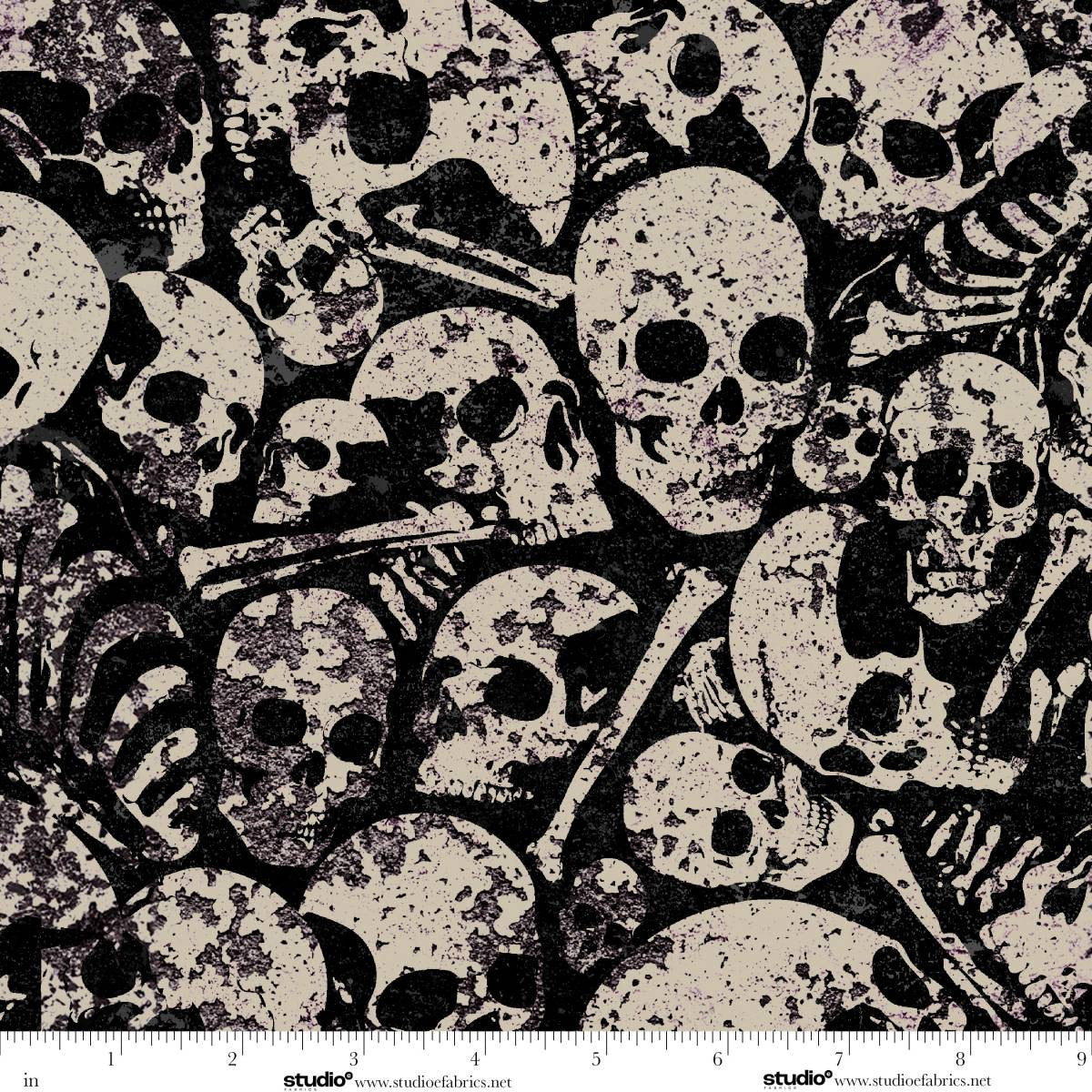 Scary Spice - Dem Bones - by Funny Girl with Studio E Fabrics