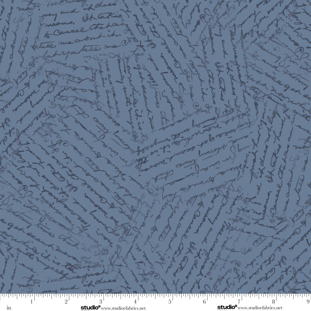 Kindly, Yours - Precious Letters in Denim - by Diane Kappa with Studio E Fabrics