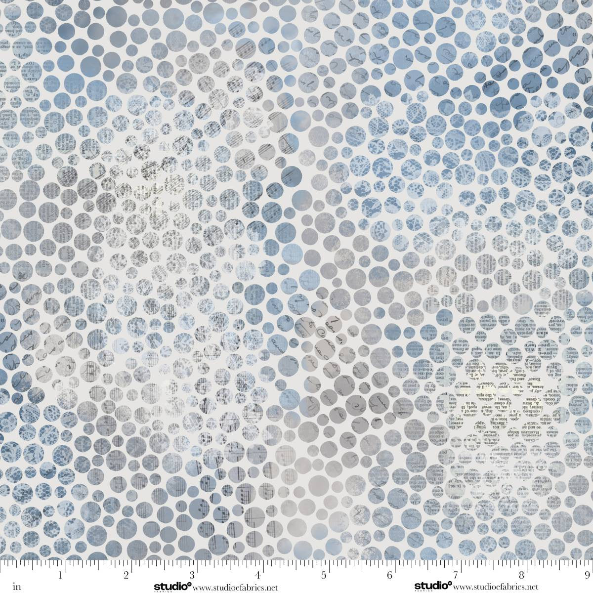 Kindly, Yours - Shaded Dots - by Diane Kappa with Studio E Fabrics