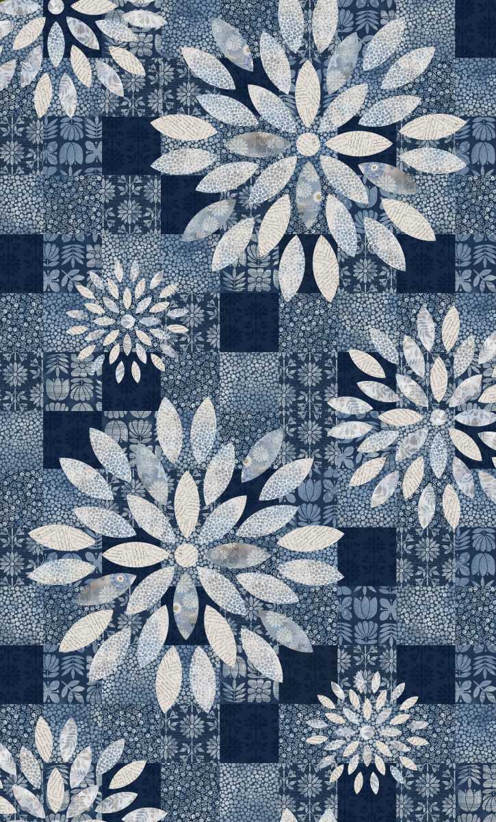 Kindly, Yours - Dahlia Patch (72" Repeat) - by Diane Kappa with Studio E Fabrics