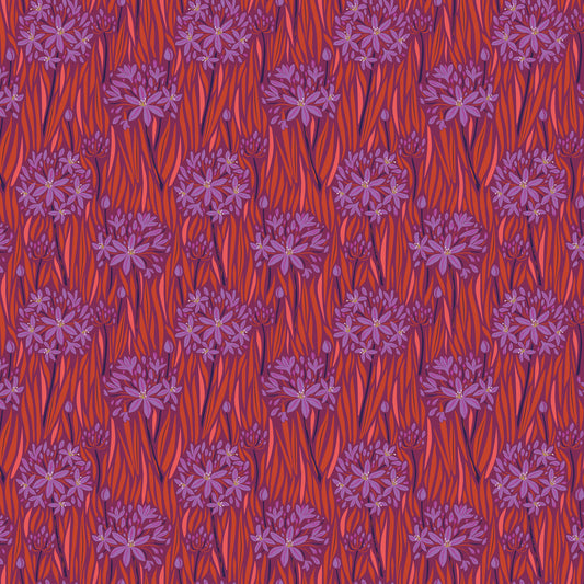 Wandering Eye - Agapantha in Warm - by Kathy Doughty with Figo Fabrics