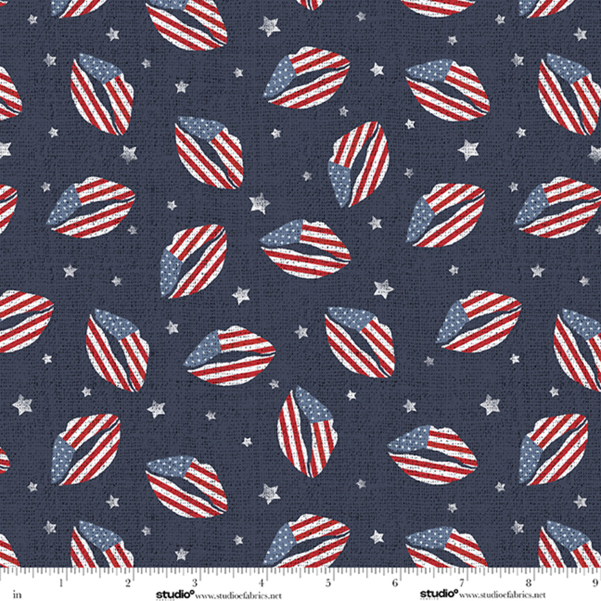 STARS & Stripes - Americana Kiss - by Funny Girl with Studio E Fabrics