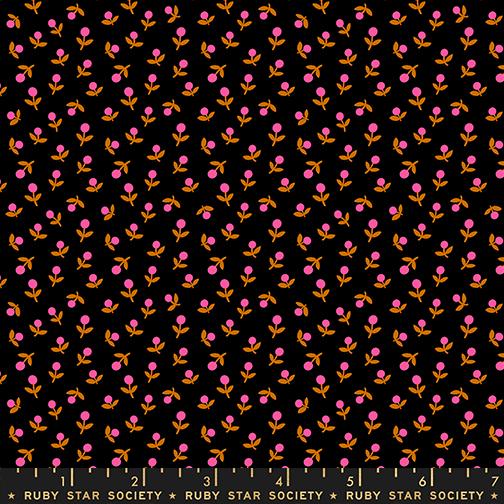 1-800 Calico - Ditsy Floral in Black - by Ruby Star Society with Moda Fabrics