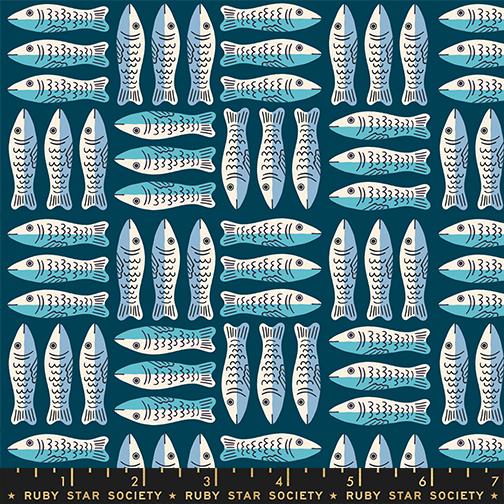 1-800 Calico - Little Sardines in Galaxy - by Ruby Star Society with Moda Fabrics