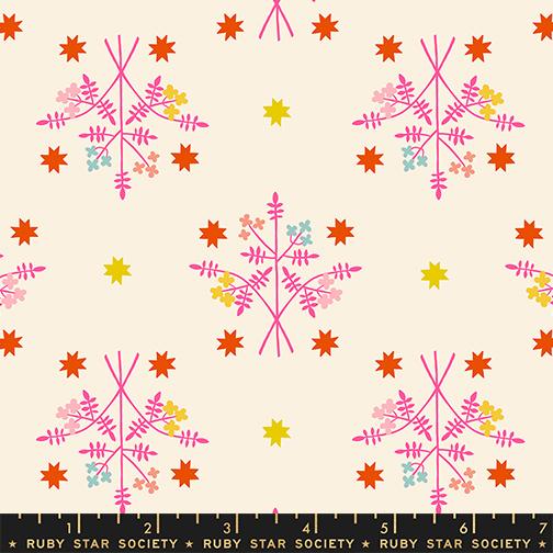 1-800 Calico - Bouquet in Neon Pink - by Ruby Star Society with Moda Fabrics